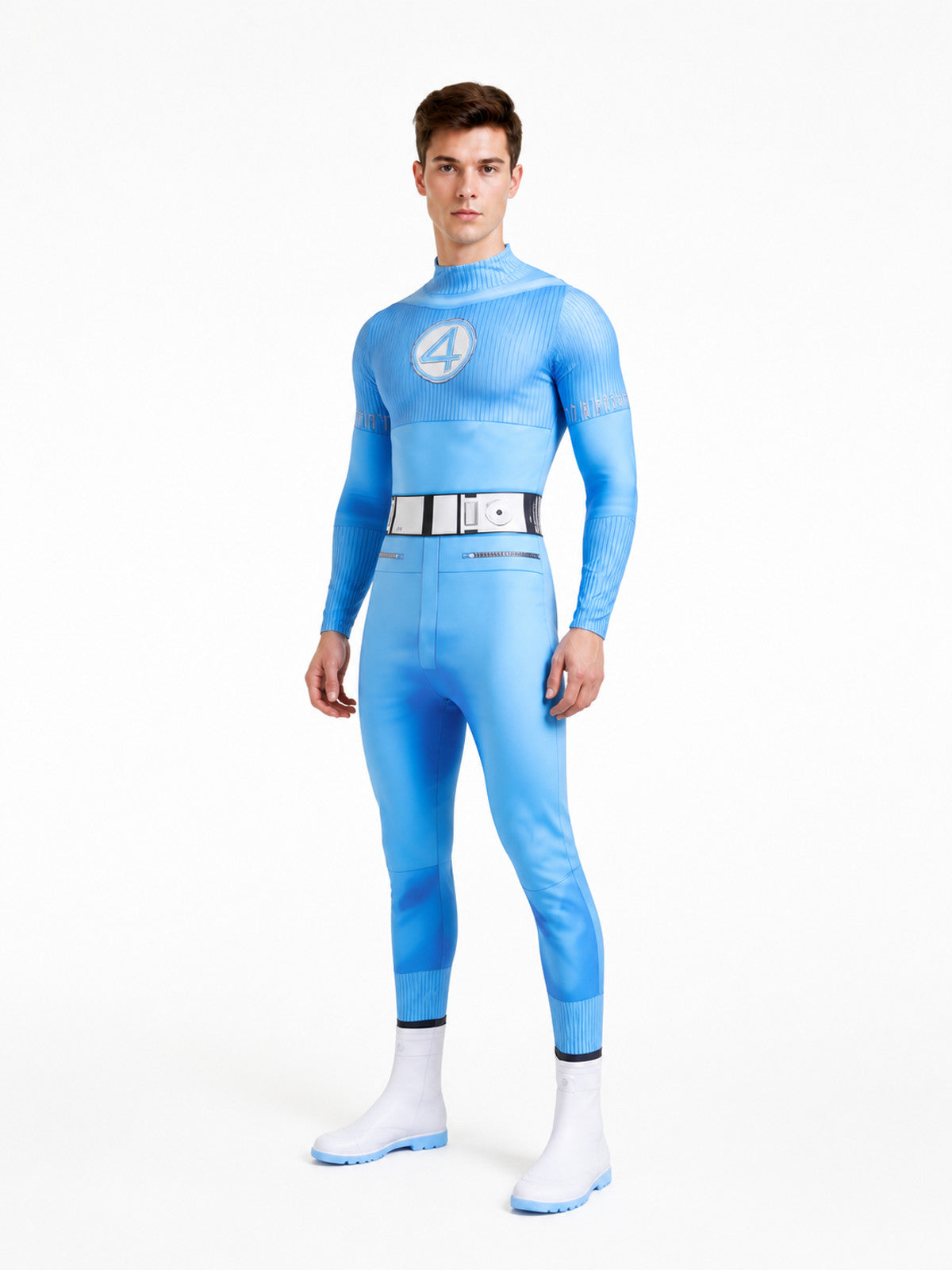 Jumpsuit with 4 Emblem, High Collar product detail