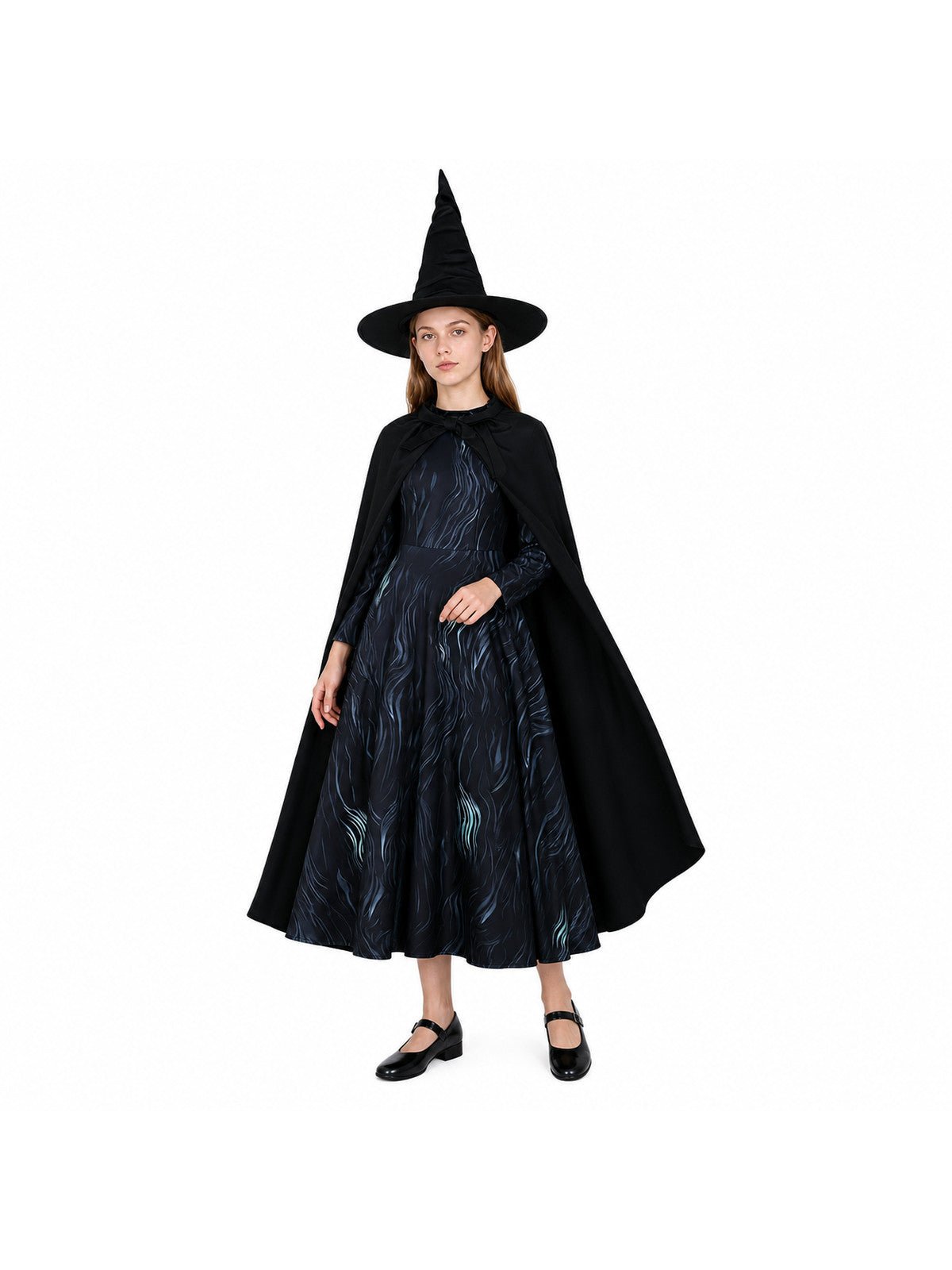 Cosplay Costume with Cape and Pointed Hat Costume Capes detail