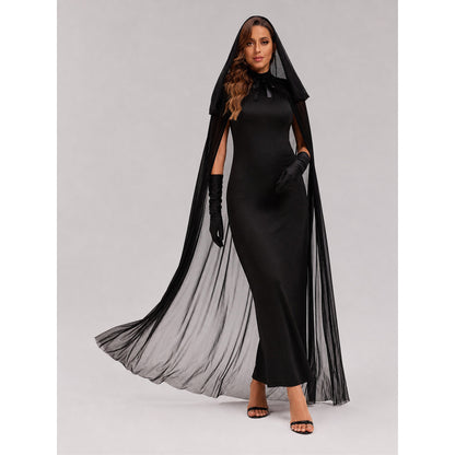 Cosplay Costume: Black Hooded Jumpsuit