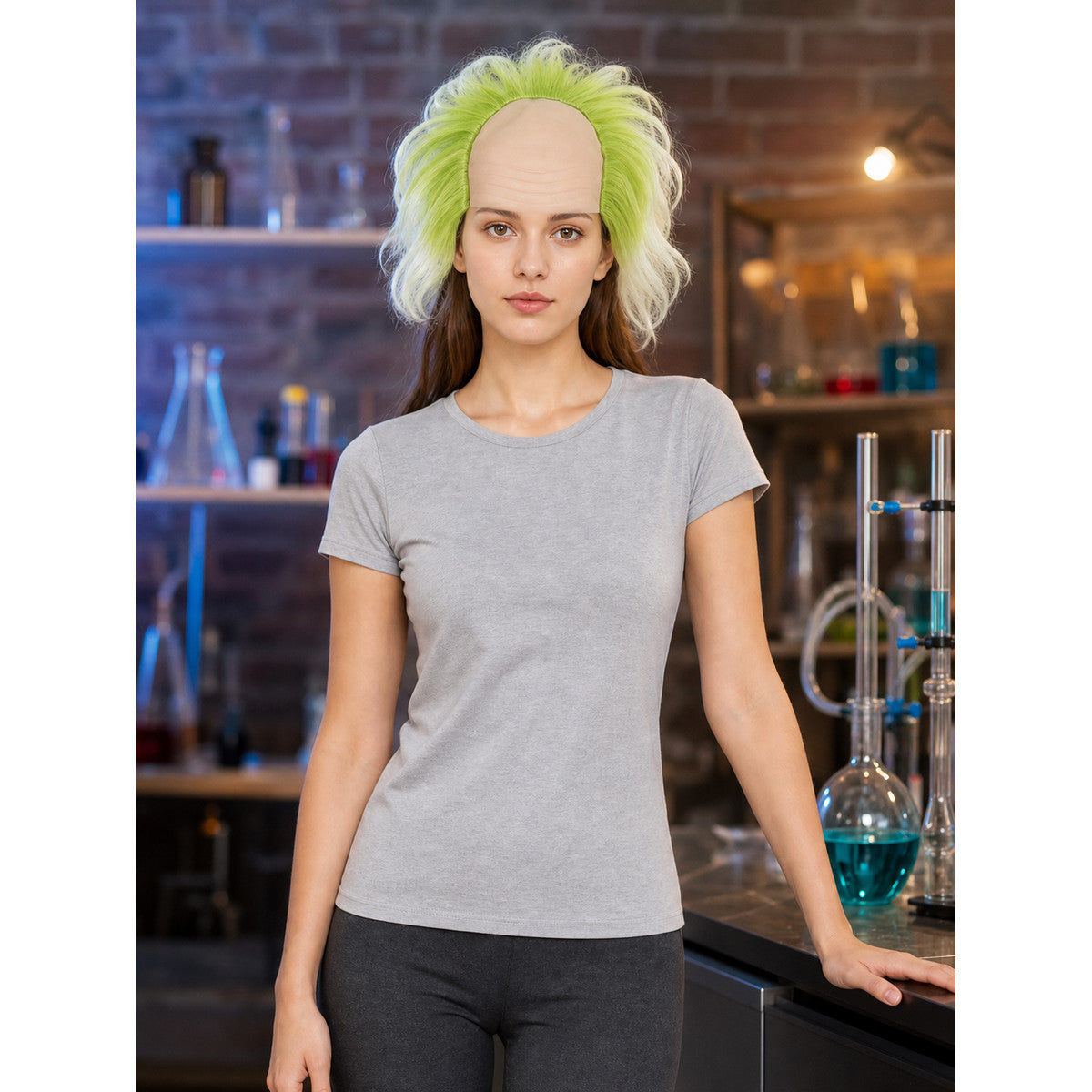 Beetlejuice Lydia Wig, Two-Tone, Short Wavy lifestyle