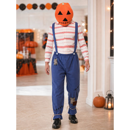 Pumpkin Character Costume with Jumpsuit