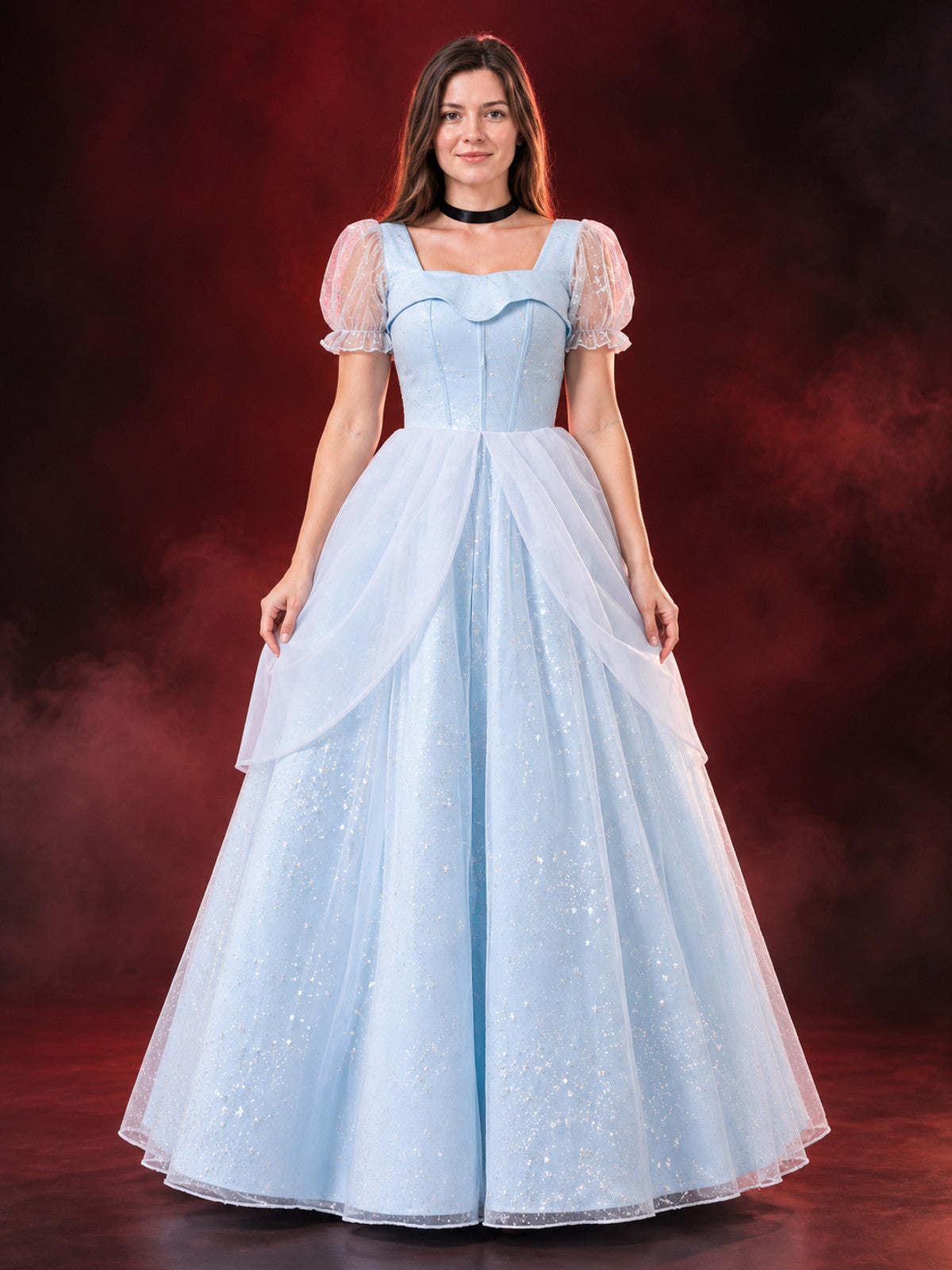 Light Blue Princess-Style Cosplay Dress