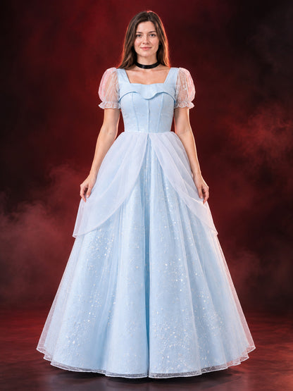 Light Blue Princess-Style Cosplay Dress