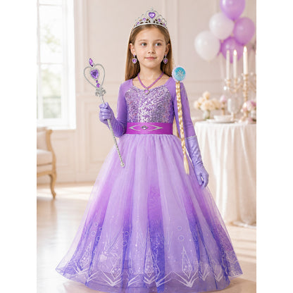 Snow Queen Costume for Halloween and Cosplay lifestyle view