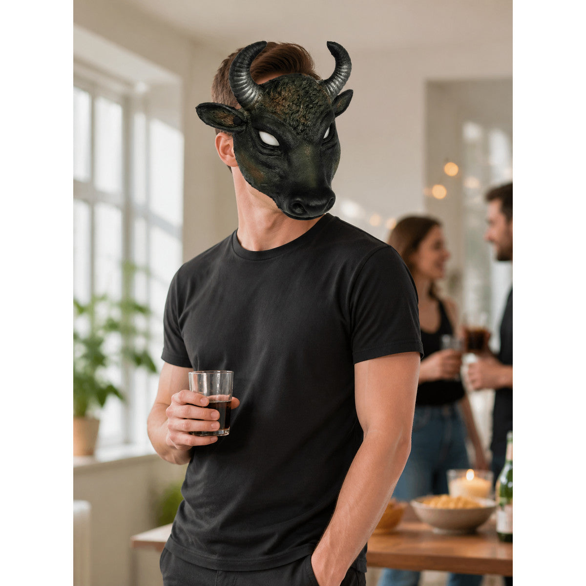 Carnival Bull Head Mask for Halloween lifestyle view