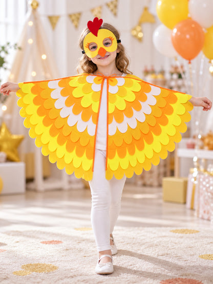 Chicken Carnival Costume with Cape and Mask