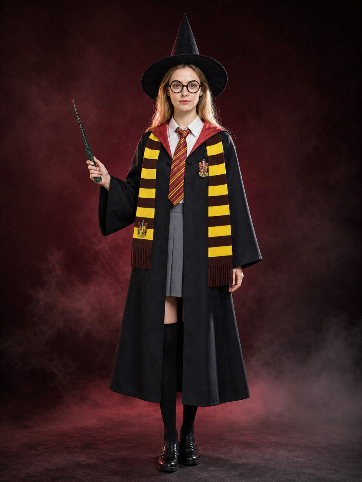 8-Piece Wizard Robe Costume for Carnival and Halloween main product view
