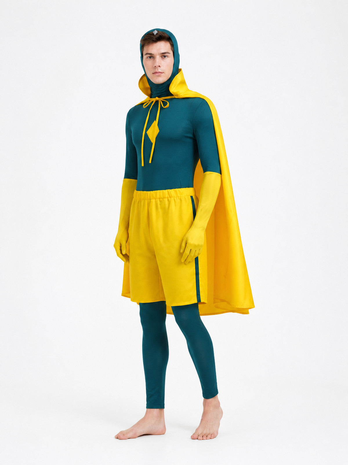Cosplay Costume with Cape, Hood, and Gloves