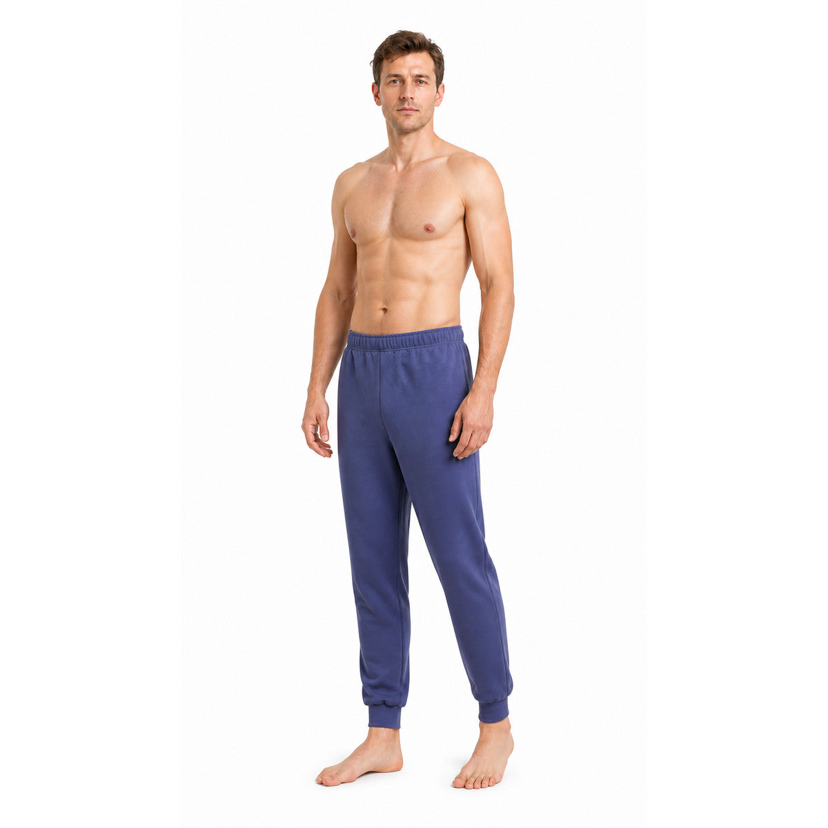 Dark Blue Anime Cosplay Pants with Tapered Legs Costumes detail
