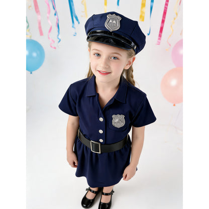 Girls' Police Costume, Carnival lifestyle view