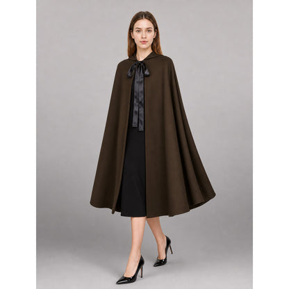 Brown Hooded Carnival Cloak