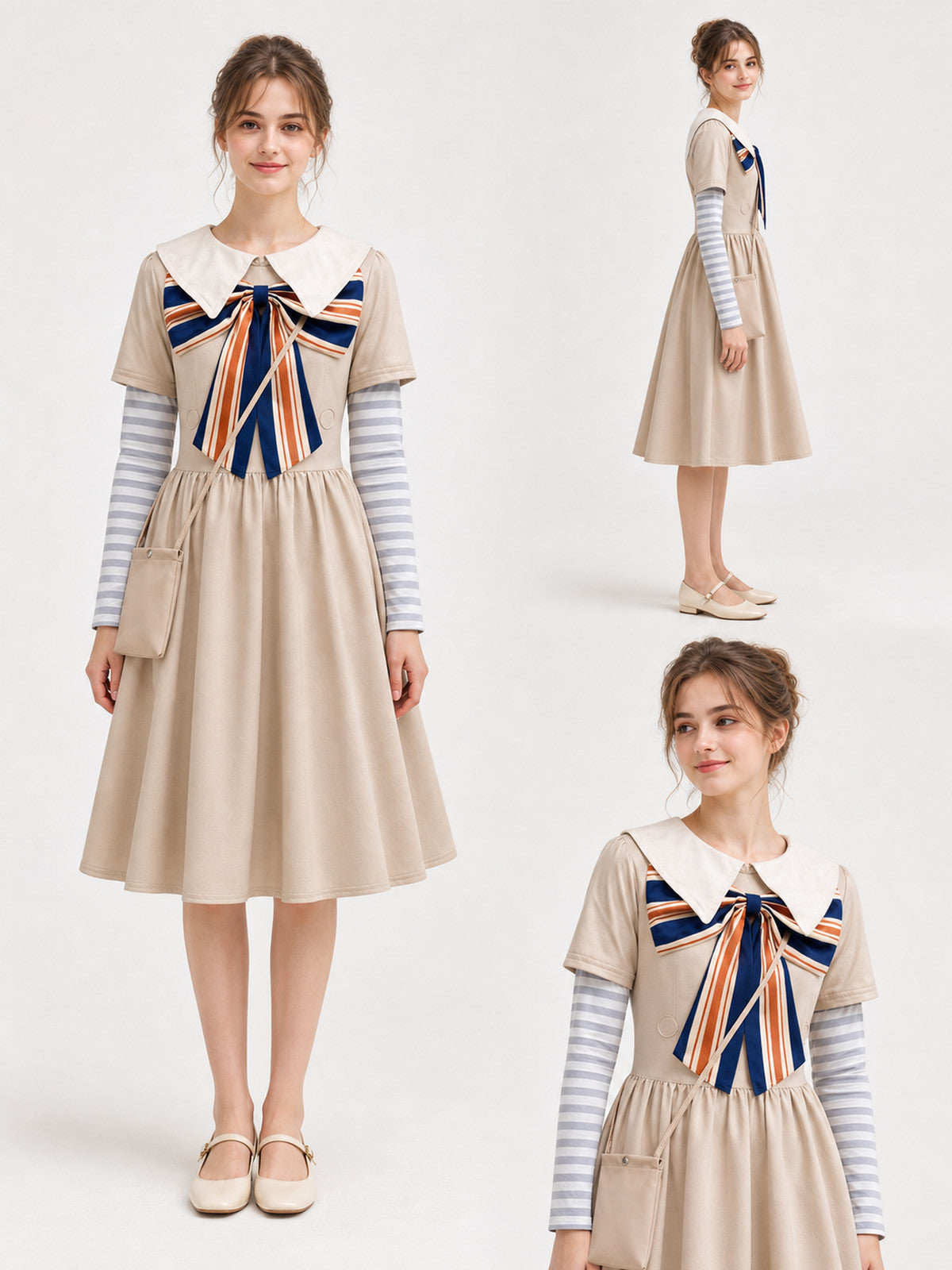 M3GAN-Style Children's Dress for Cosplay and Halloween lifestyle view