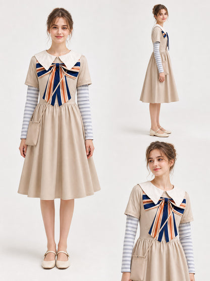 M3GAN-Style Children's Dress for Cosplay and Halloween lifestyle view