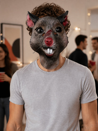 Rodent-Shaped Carnival Mask for Halloween and Cosplay