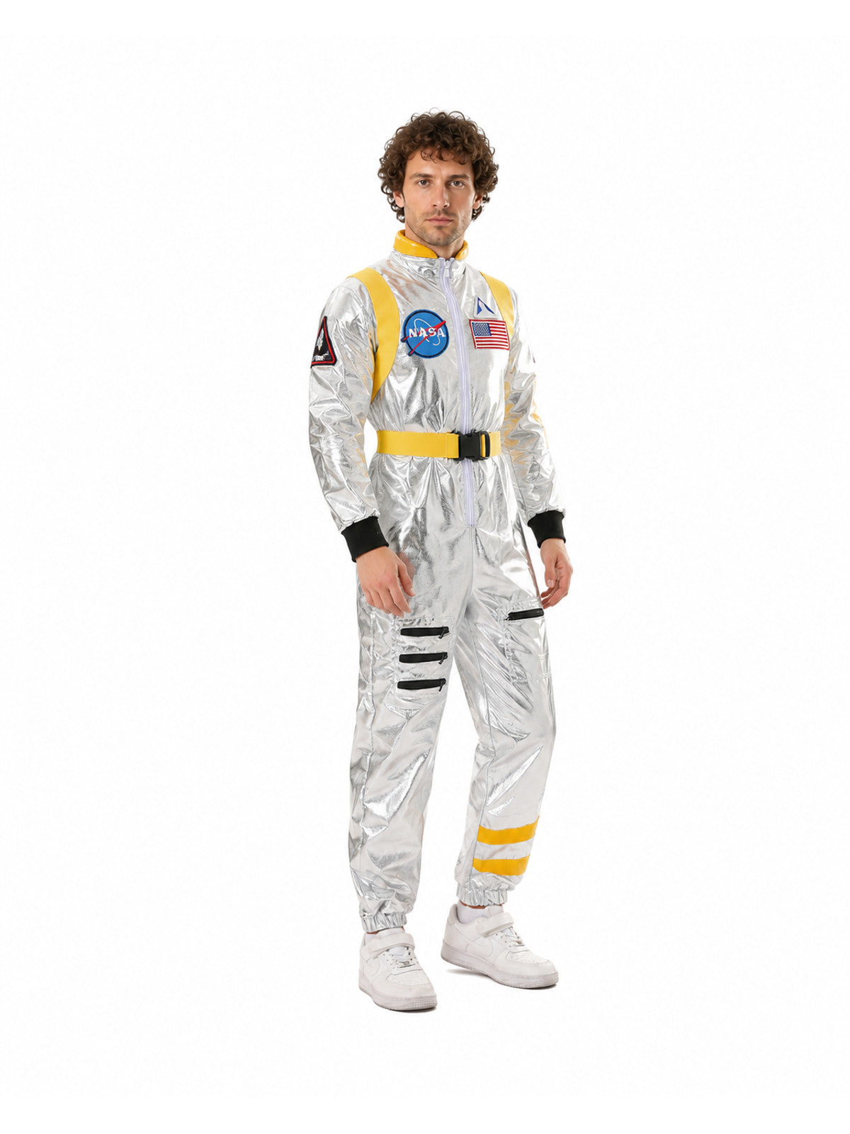 Astronaut Costume with NASA Patches for Cosplay Costumes detail