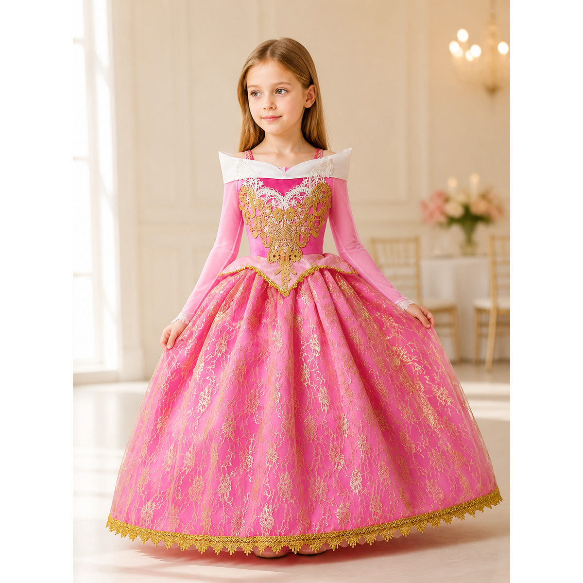 Halloween Princess Costume with a Full Skirt