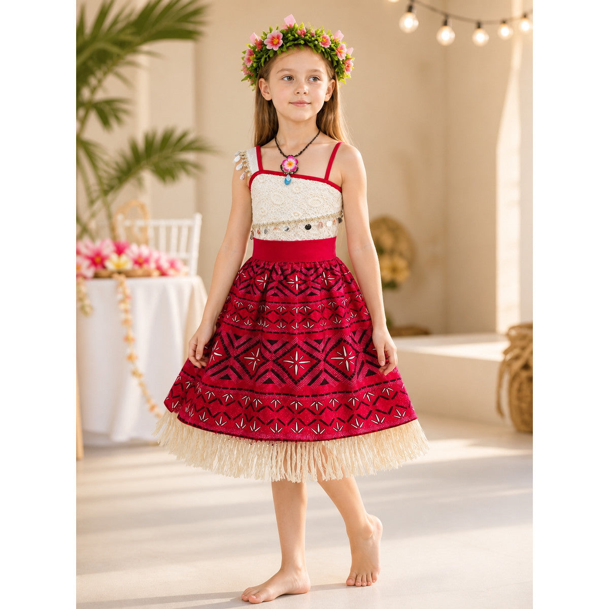 Polynesian-Style Princess Carnival Costume lifestyle view