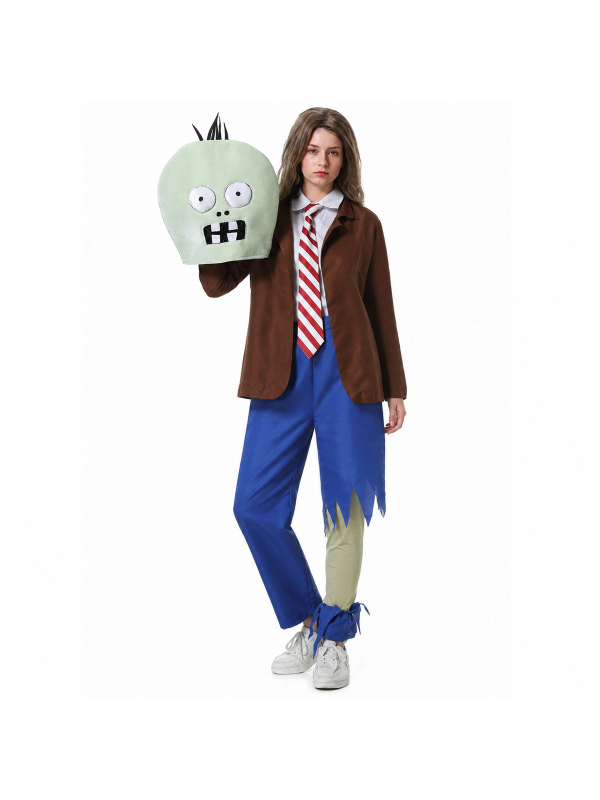 Halloween Zombie Costume with Mask and Tie Costume Masks detail