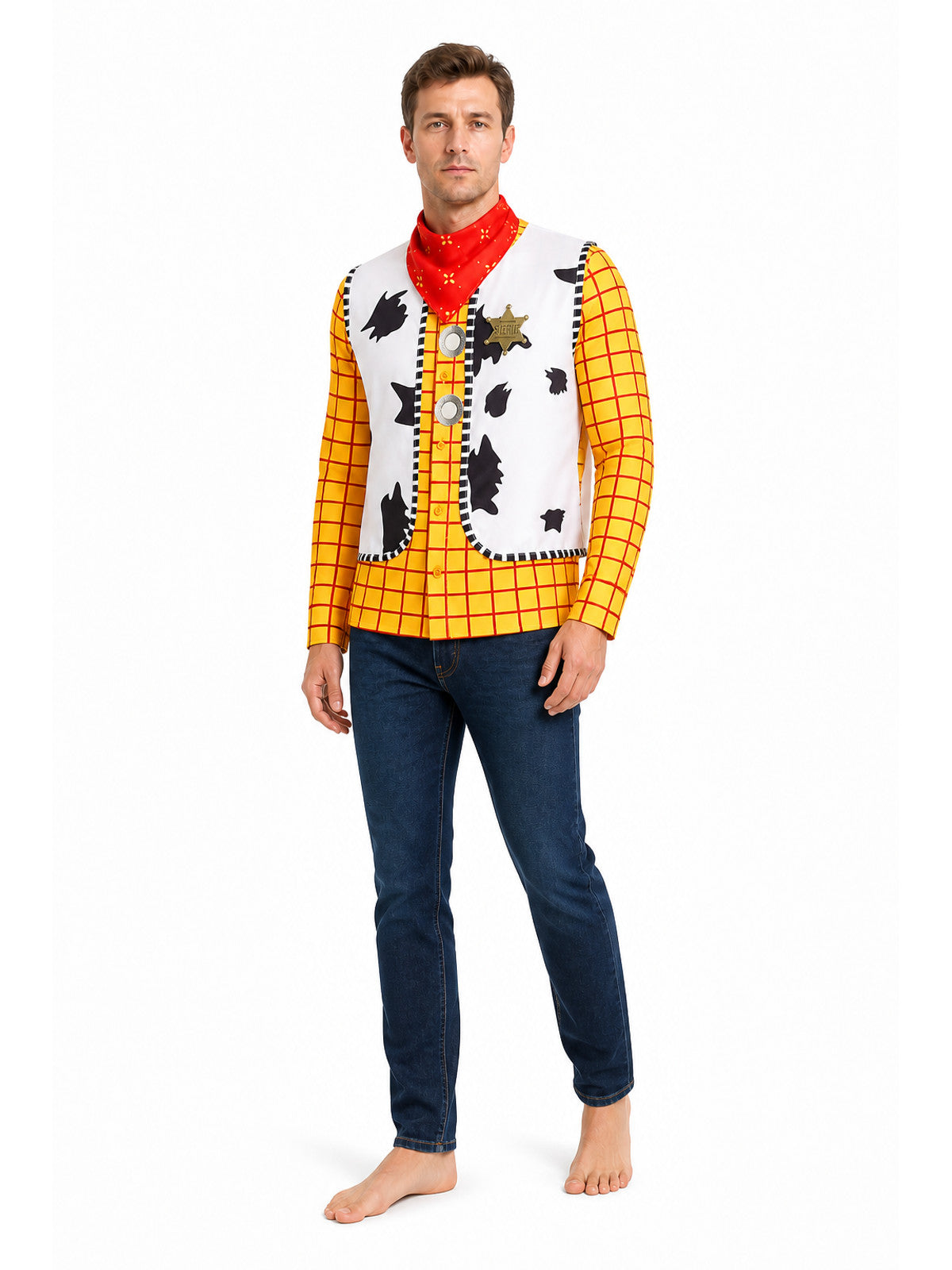 Sheriff Shirt with Star and Bandana for Cosplay
