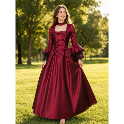 Gothic Floor-Length Dress for Costume Parties lifestyle