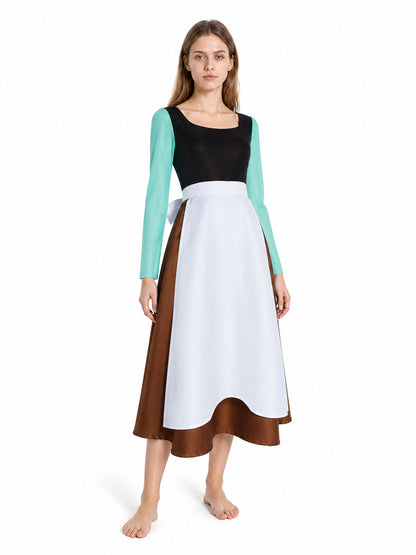 Cinderella Cosplay Dress with Apron and Bow