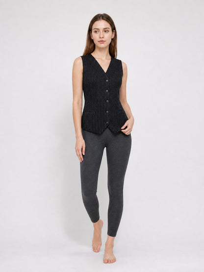 Pinstripe V-Neck Vest product detail