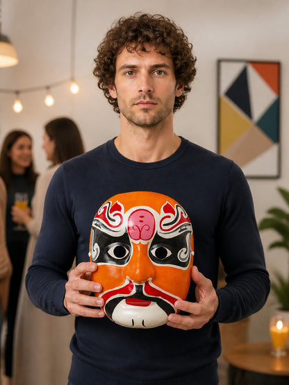 Opera-Style Carnival Mask for Halloween lifestyle view