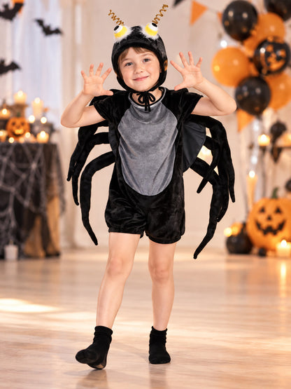 Kids' Spider Carnival Costume with Legs and Headpiece