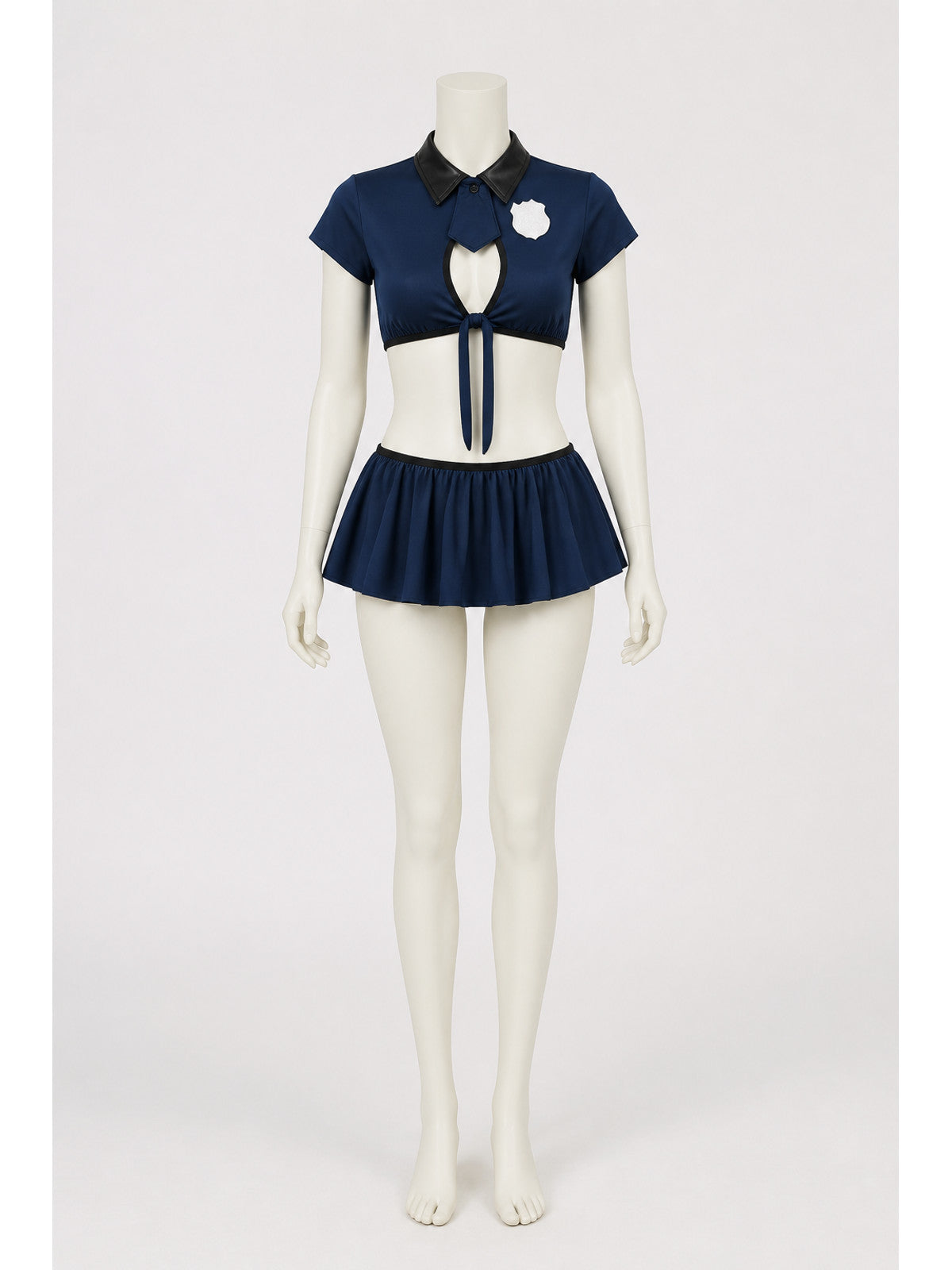 Police Costume with Short Top and Skirt