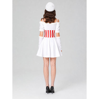 Snowman Costume Dress for New Year's Cosplay