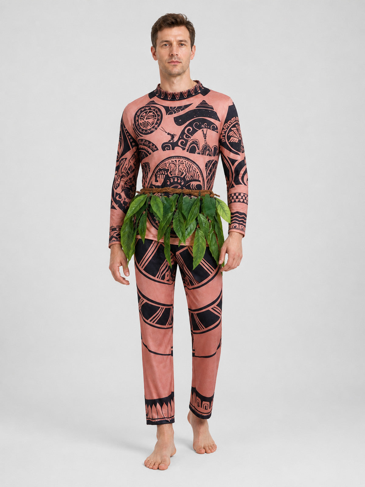 Maui Carnival Costume from Moana with Grass Skirt Costumes detail