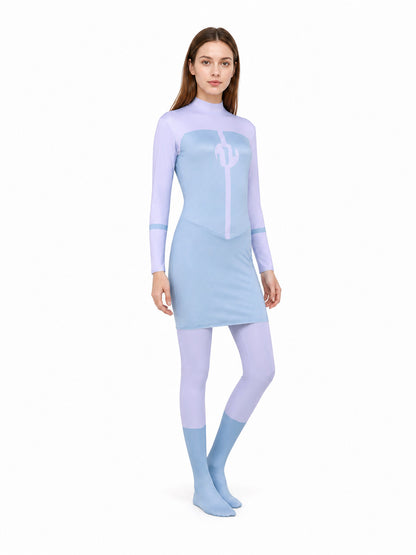 Anisha Cosplay Bodysuit with High Collar Costumes detail