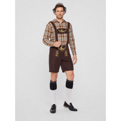 Beer Festival Costume: Shirt, Shorts, Suspenders, Hat Costume Headwear detail