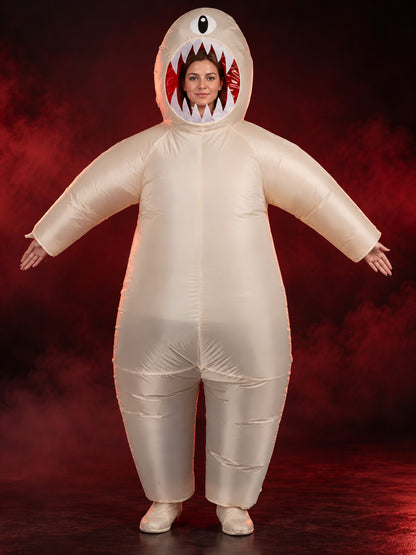 Inflatable One-Eyed Monster Carnival Costume, Beige