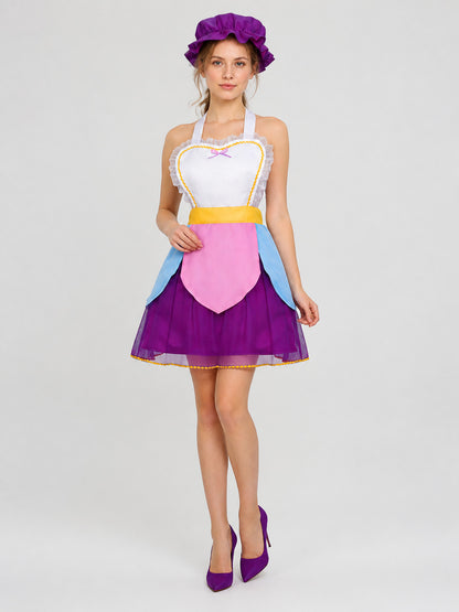 Mrs. Potts Costume: Dress and Hat for Cosplay