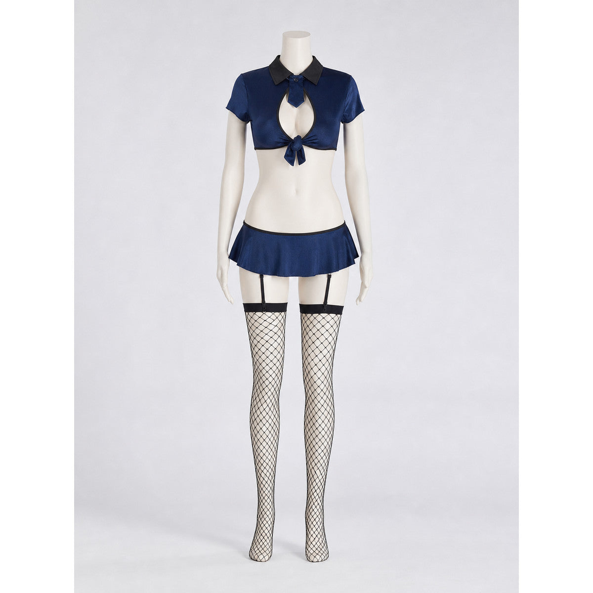 Police-Style Costume: Top, Skirt, and Cap