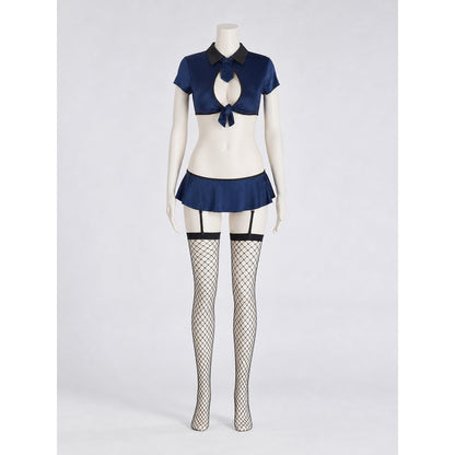 Police-Style Costume: Top, Skirt, and Cap