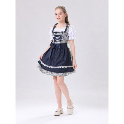 Folk Dress in Bavarian Style with Apron