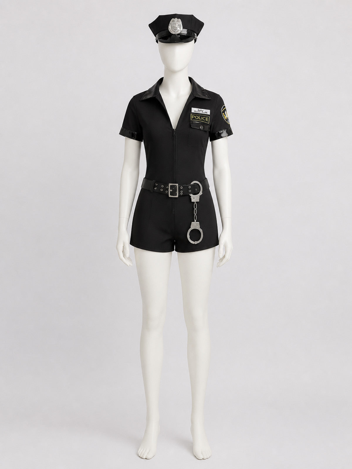Halloween Police Jumpsuit with Shorts Costumes detail