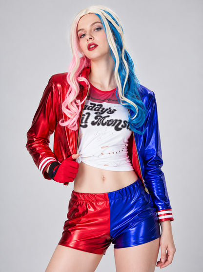 Carnival costume: jacket, T-shirt, shorts, glove