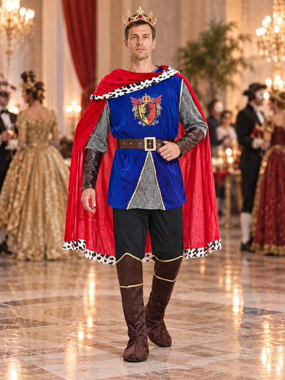 Adult Carnival Costume: Crown, Cape, Tunic