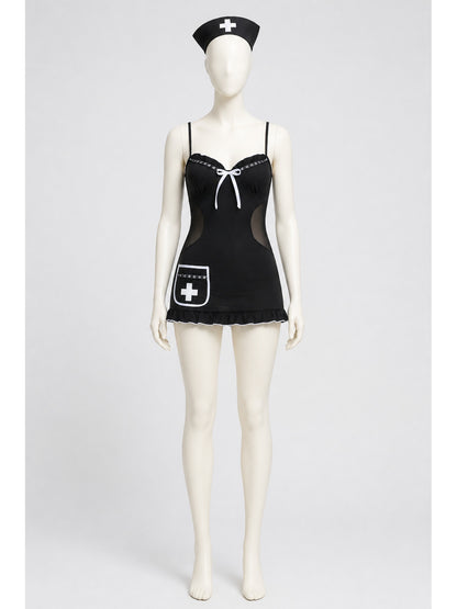 Nurse Dress with Cross, Short and Fitted Costume Dresses detail