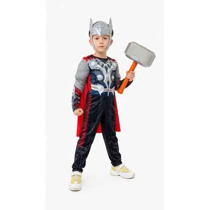 Thor Halloween Carnival Jumpsuit Costume with Hammer Costumes detail