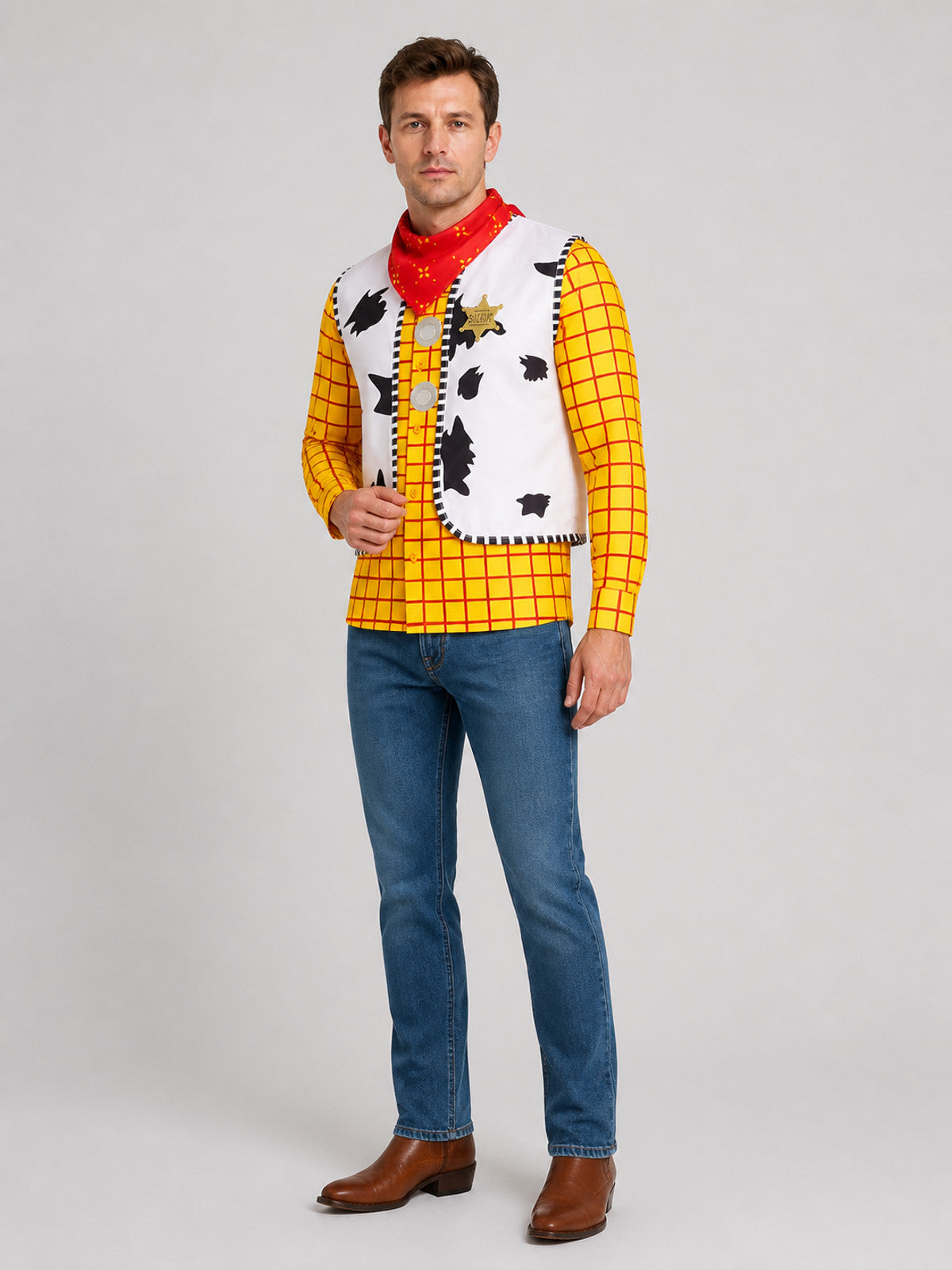 Woody Cosplay Costume from Toy Story, Shirt Costumes detail