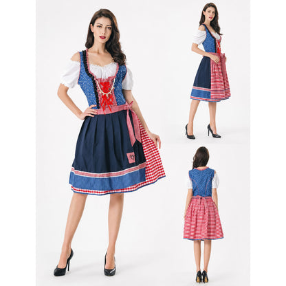 Women's Bavarian dirndl costume for Oktoberfest lifestyle view