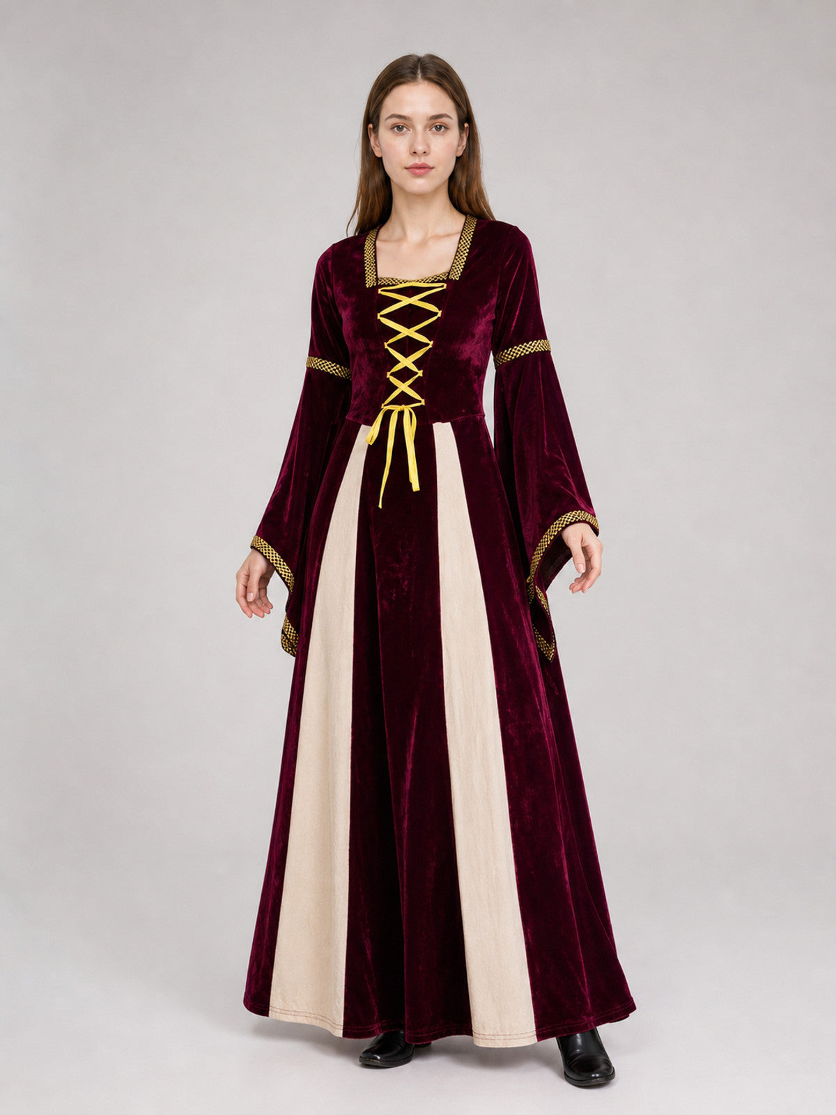 The dress is designed in the style of a European palace costume and is intended Costume Dresses detail