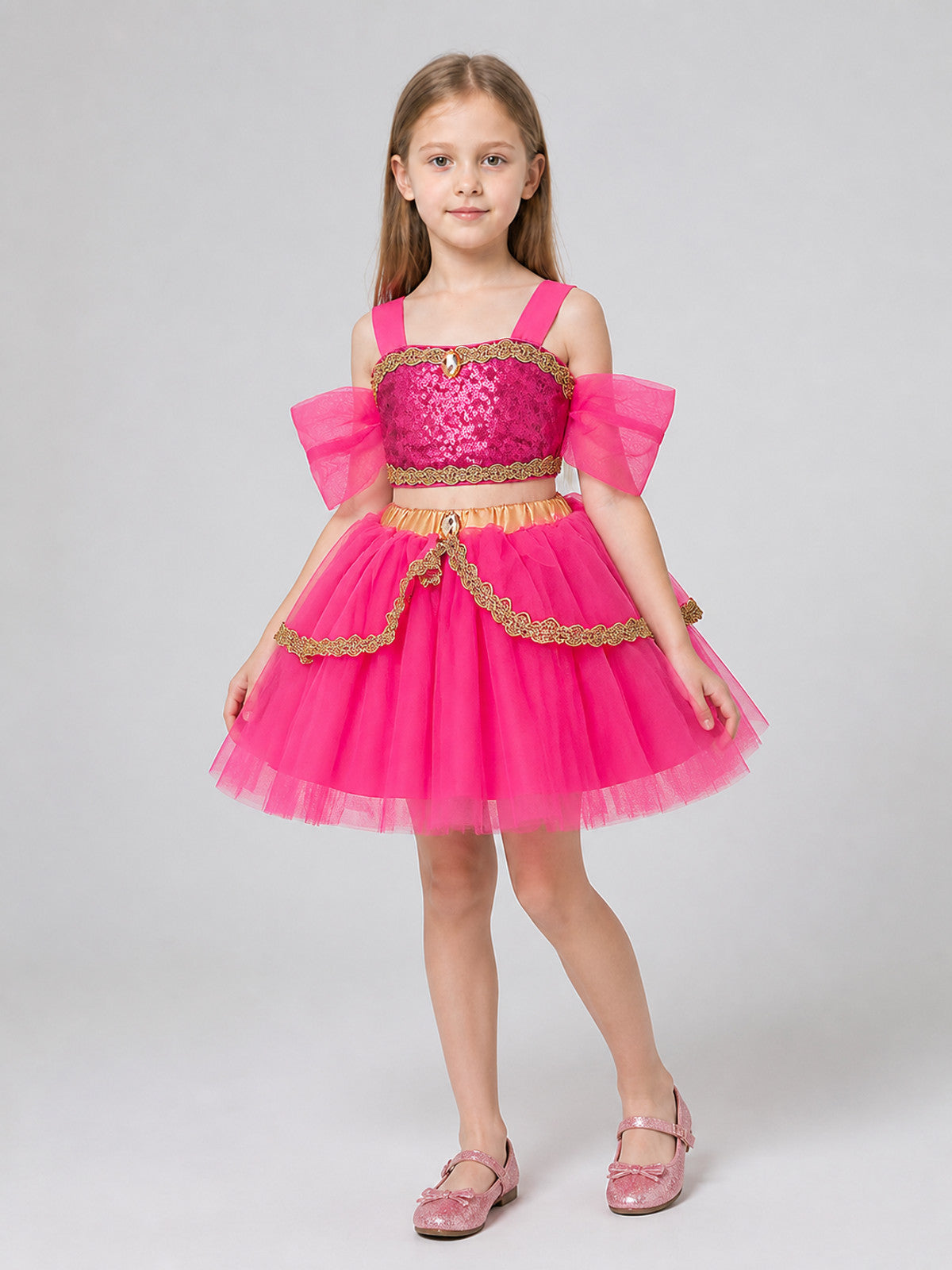 Jasmine Two-Piece Costume: Bodice, Full Skirt, and Belt Costumes detail
