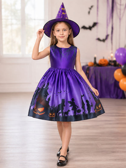 Children's Carnival Dress with Witch Hat lifestyle view