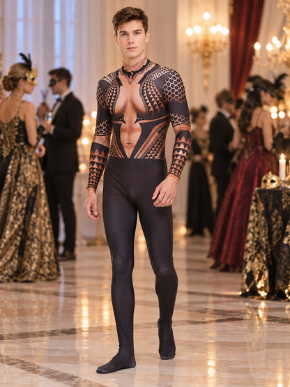 Carnival Costume Jumpsuit with Anatomical Print lifestyle view
