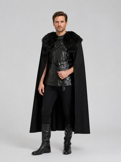 Jon Snow Cosplay Costume from Game of Thrones: Cape, Vest